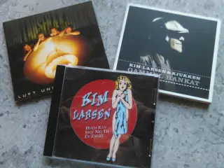 Kim Larsen 3 titler stk. 25 kr.– Alle 50 kr.