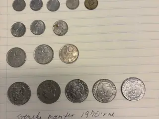 Mønter fra Norge, Sverige, Tyskland og ukendt
