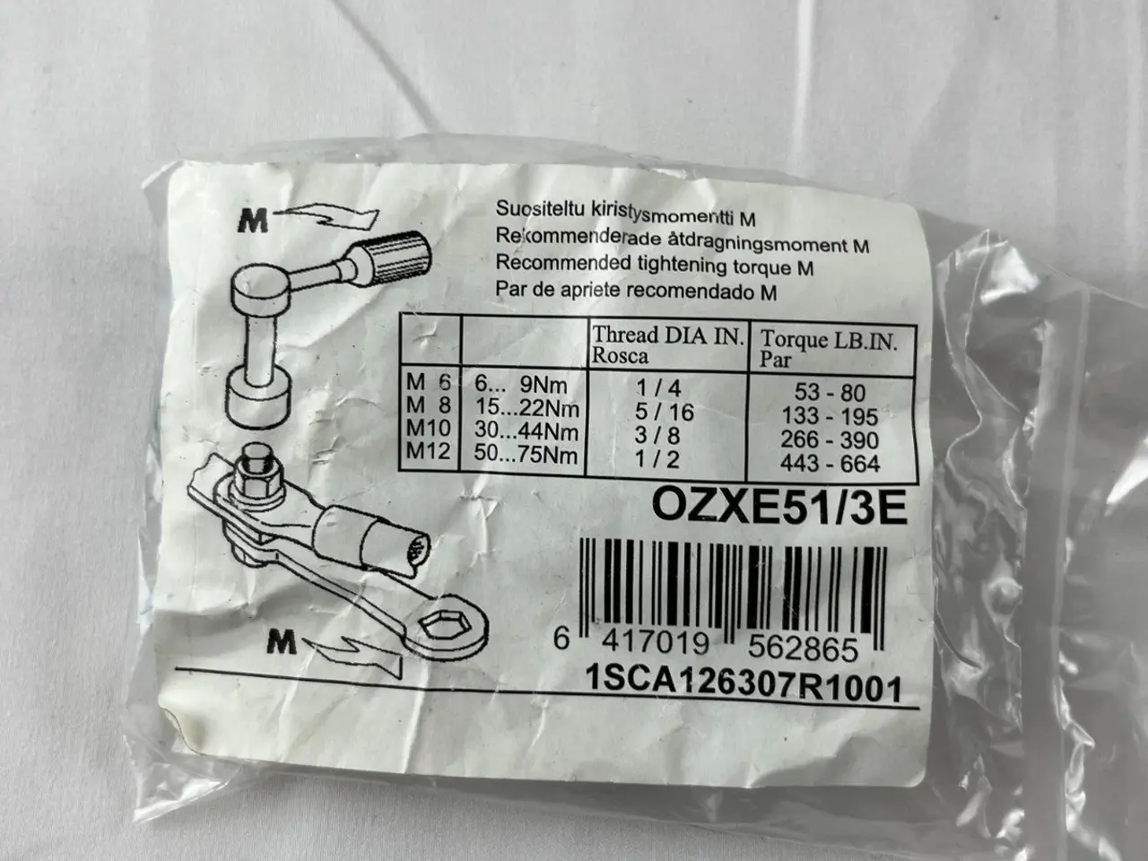 Billede 4 - ABB OZXE51/3E Mounting Hardware Kit kontakt