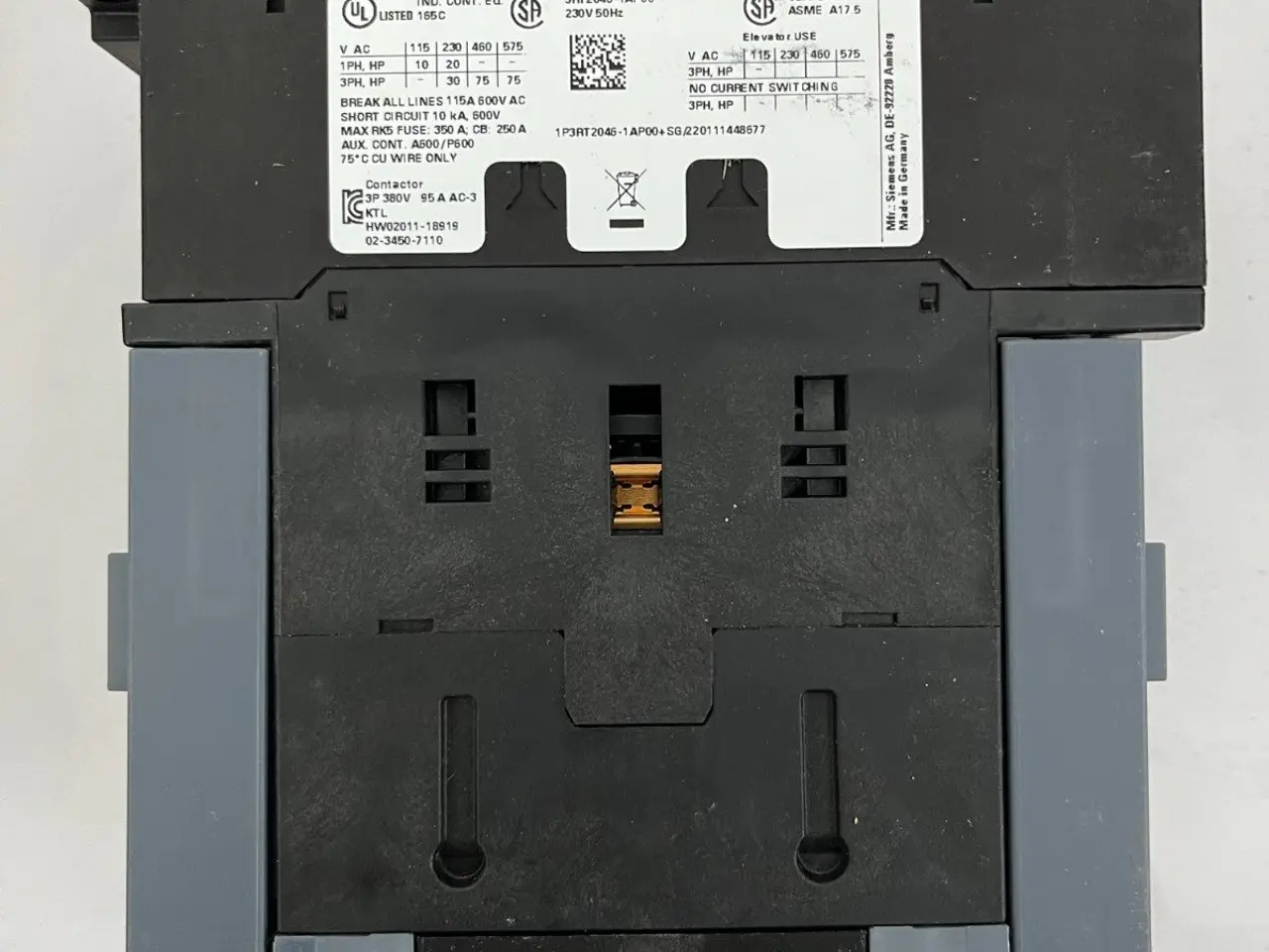 Billede 6 - Siemens 3RT2046-1AP00 SIRIUS Power kontaktor 95A