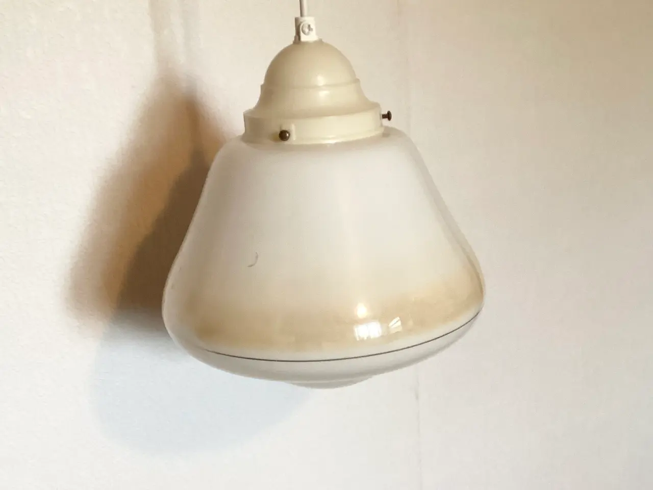 Billede 1 - Vintage loftslampe af glas