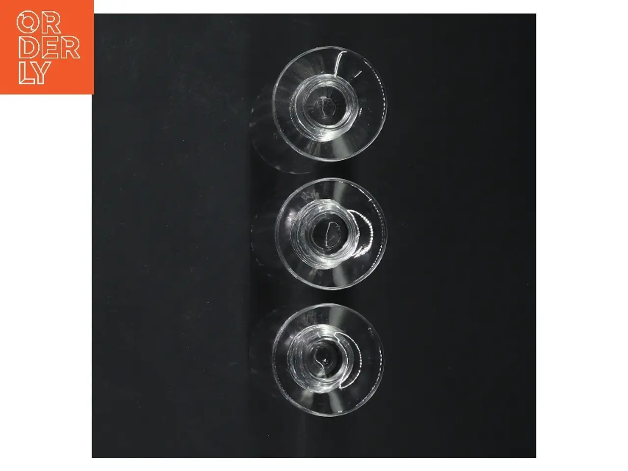 Billede 3 - 3 fede glas med base (str. 3 styk, 10 cm)