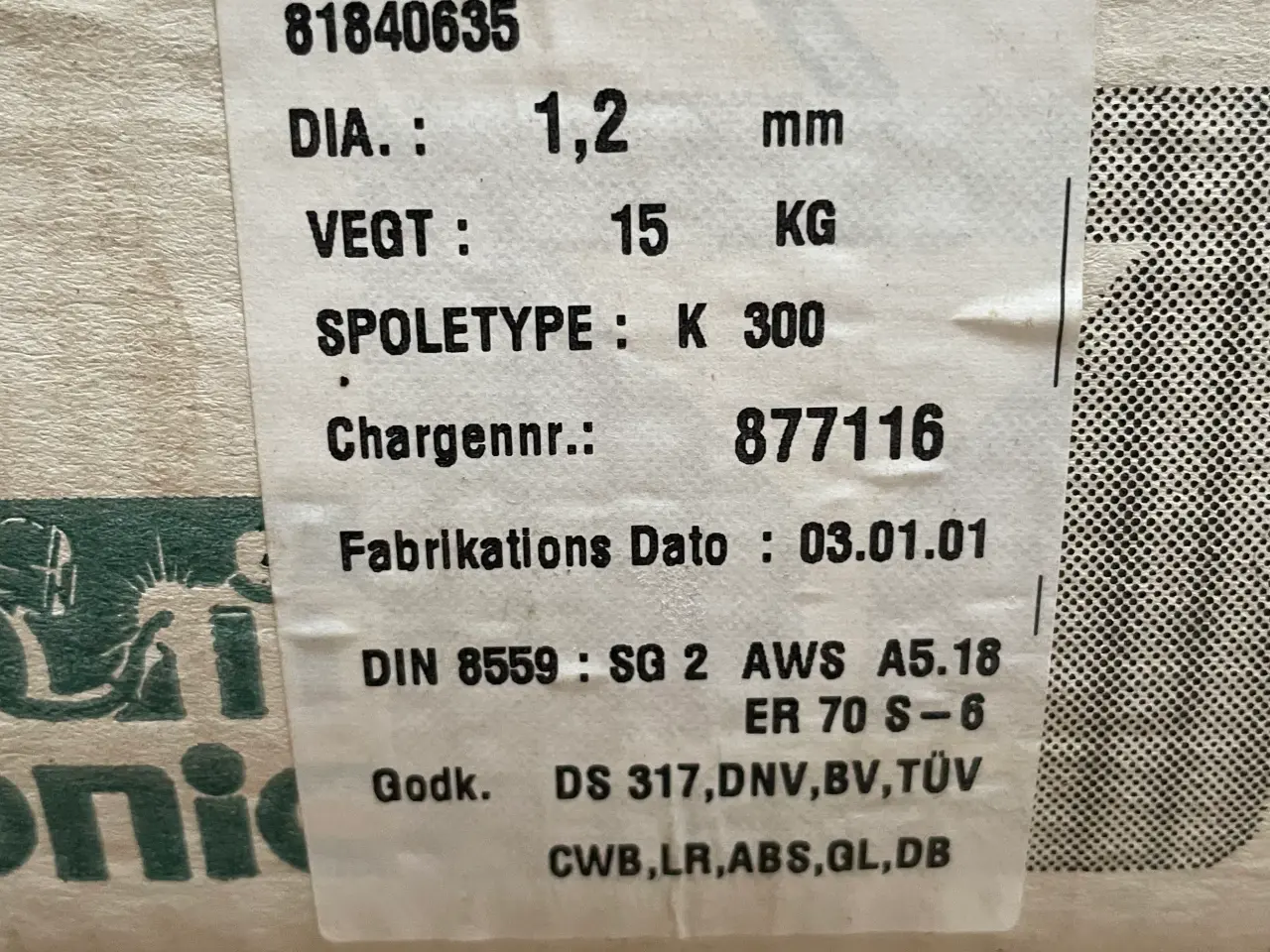 Billede 2 - Micatronic svejsetråd 1.2 mm
