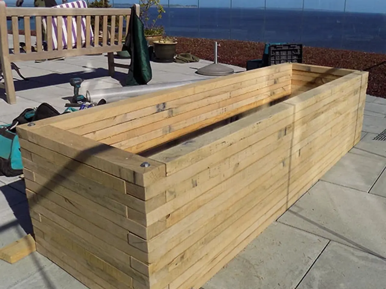 Billede 9 - Blomsterkasse, egetræ - byggesæt