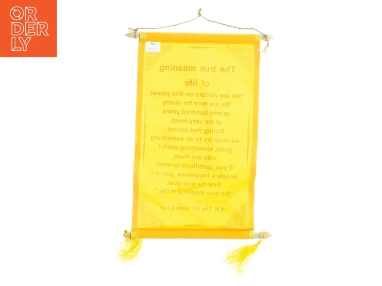 Billede 2 - Dekorativ Vægbanner med Citat (str. 36 x 21 cm)
