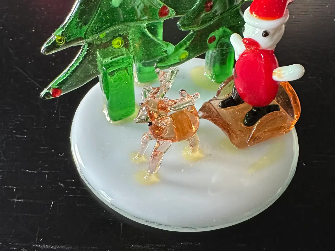 Billede 1 - Juletræer og rensdyr i glas