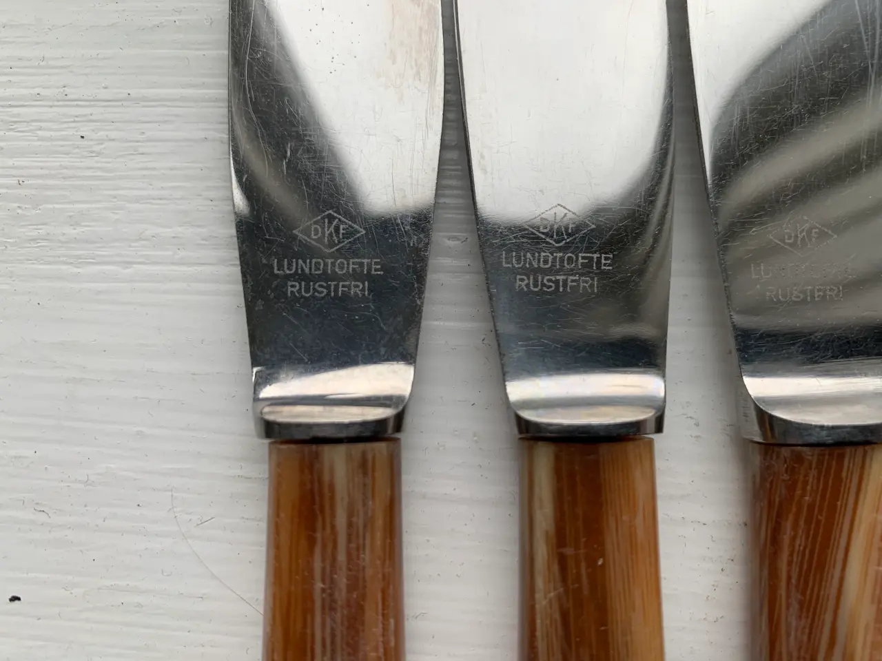 Billede 2 - 7 gamle knive med skaft af horn