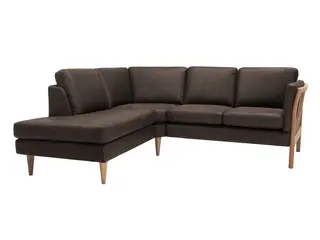 Hjort Knudsen – Classic tremmehjørnesofa med open ende Venstrevendt