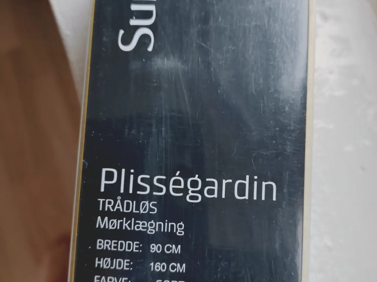 Billede 1 - Plisségardiner, trådløse, mørklægning, sorte