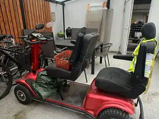 El-scooter med 2 sæder – Rød
