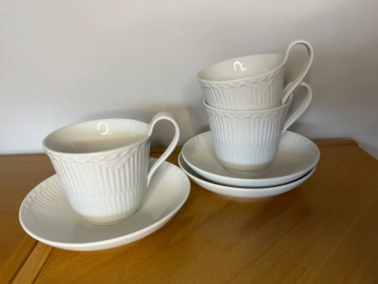 Billede 1 - Royal Copenhagen hvid blonde kaffekop.