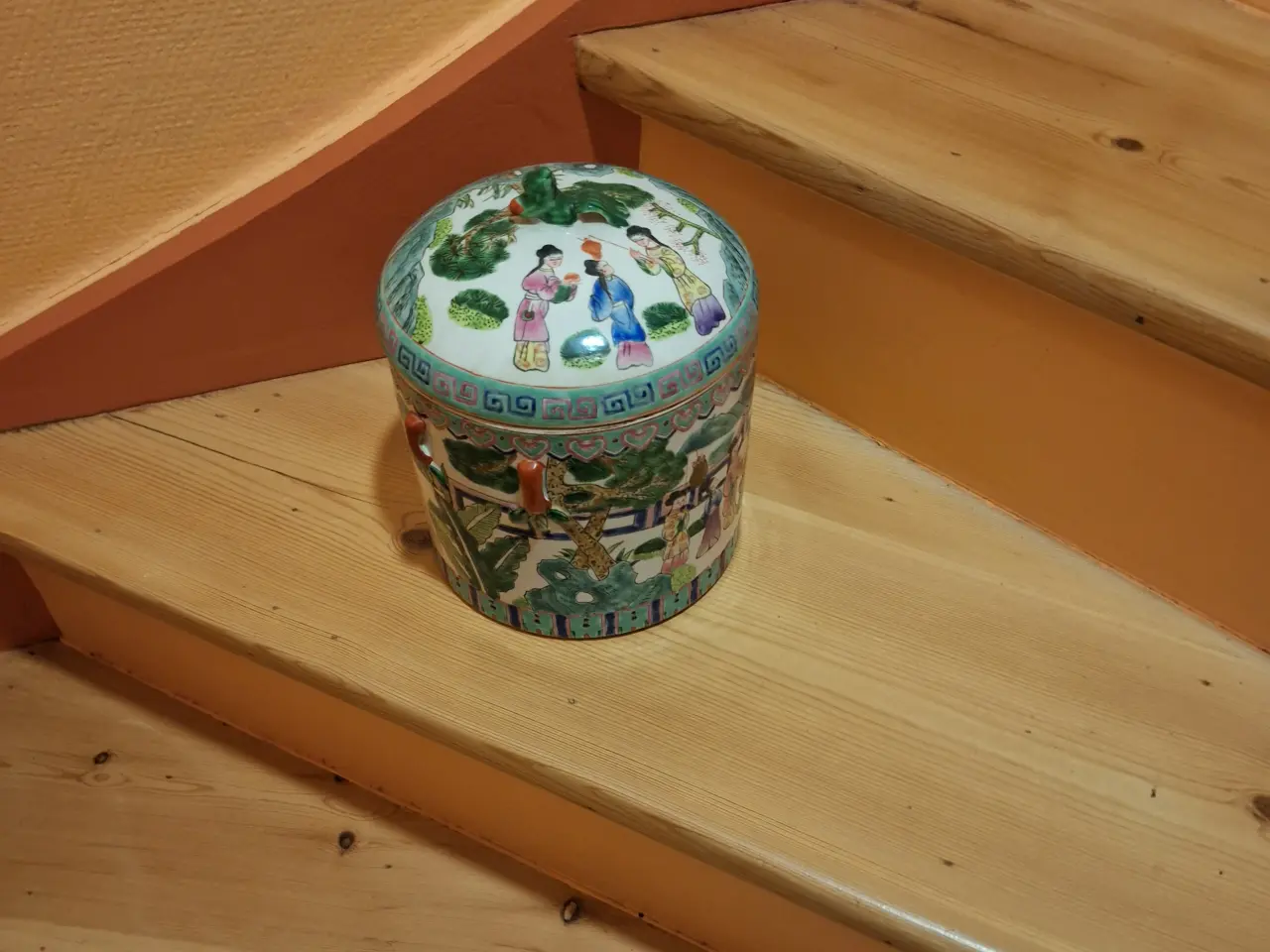 Billede 1 - Vintage kinesisk tempel krukke