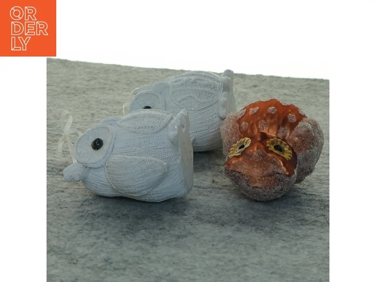 Billede 4 - Juletræsdekoration, ugler (str. 9x7 cm)