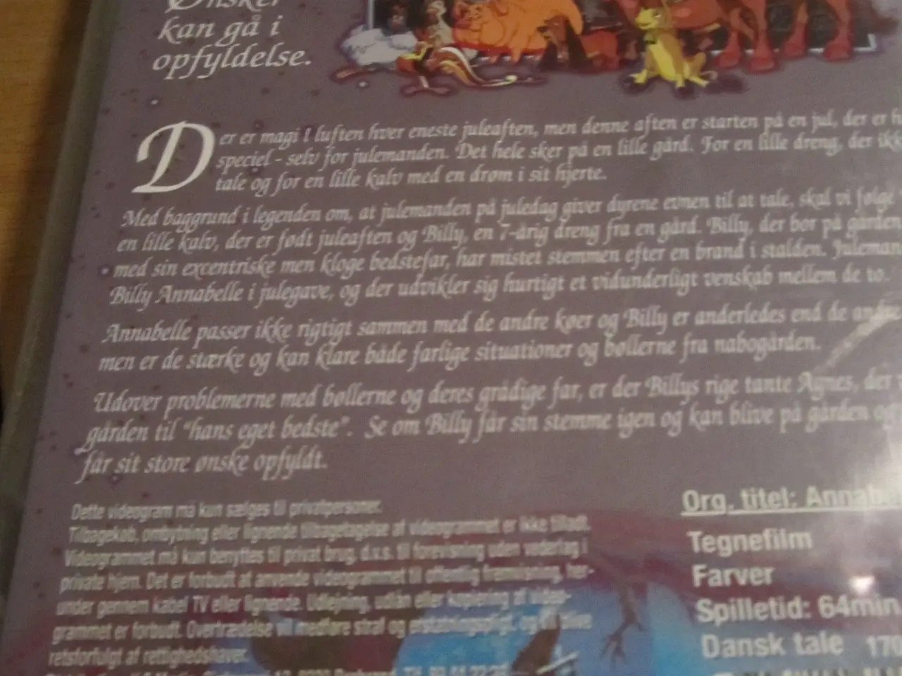 Billede 2 - ANNABELLES JULEØNSKE. Tegnefilm. Dvd.