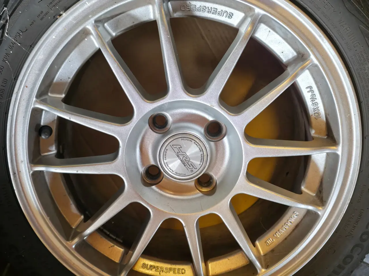 Billede 4 - 15" HRS Superspeed alufælge med sommerdæk