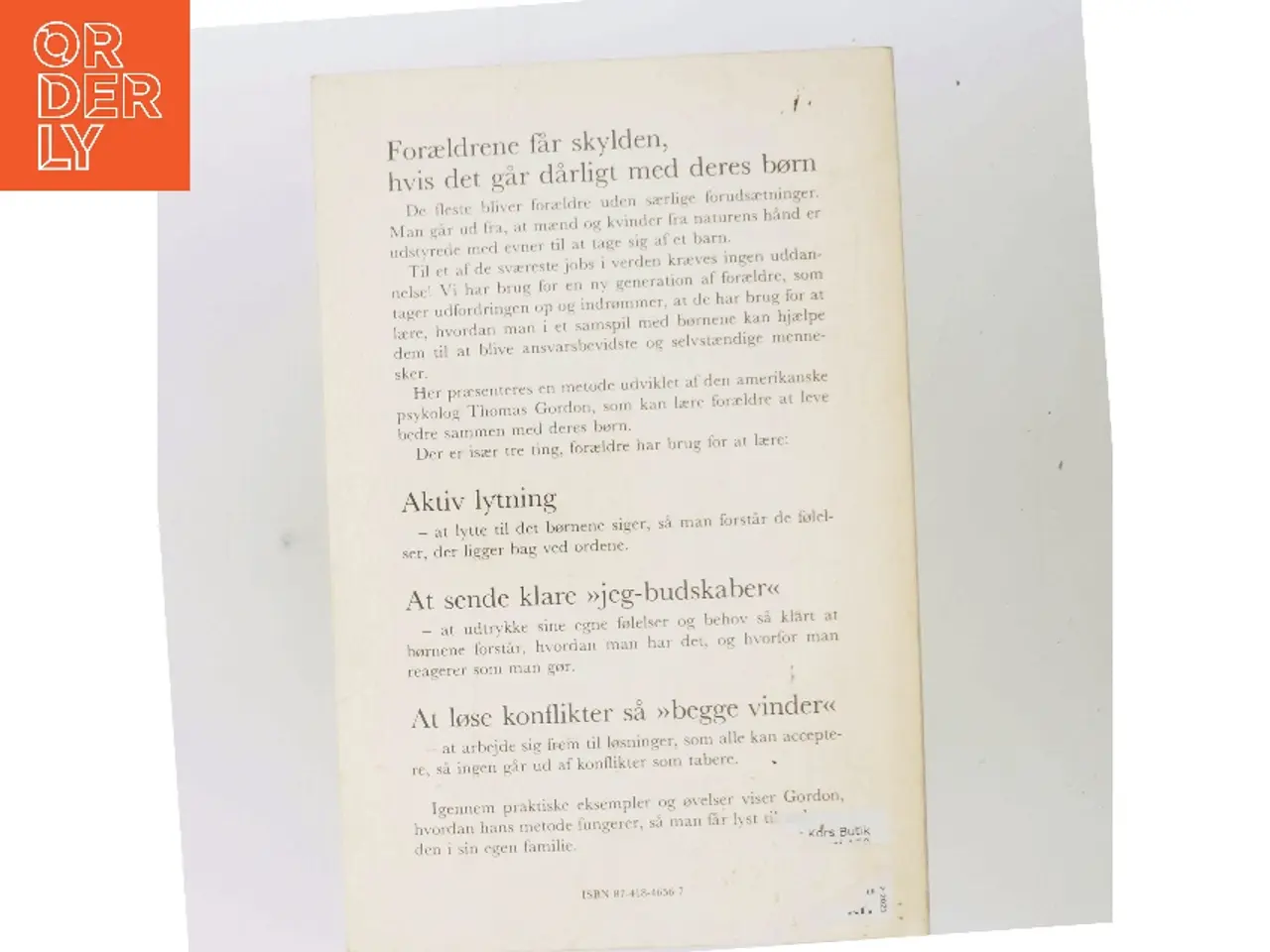 Billede 3 - Forældreuddannelse af Thomas Gordon (Bog)