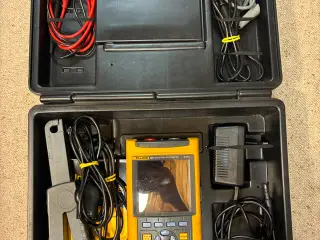 Fluke 124 40MHz med tang-amperemeter