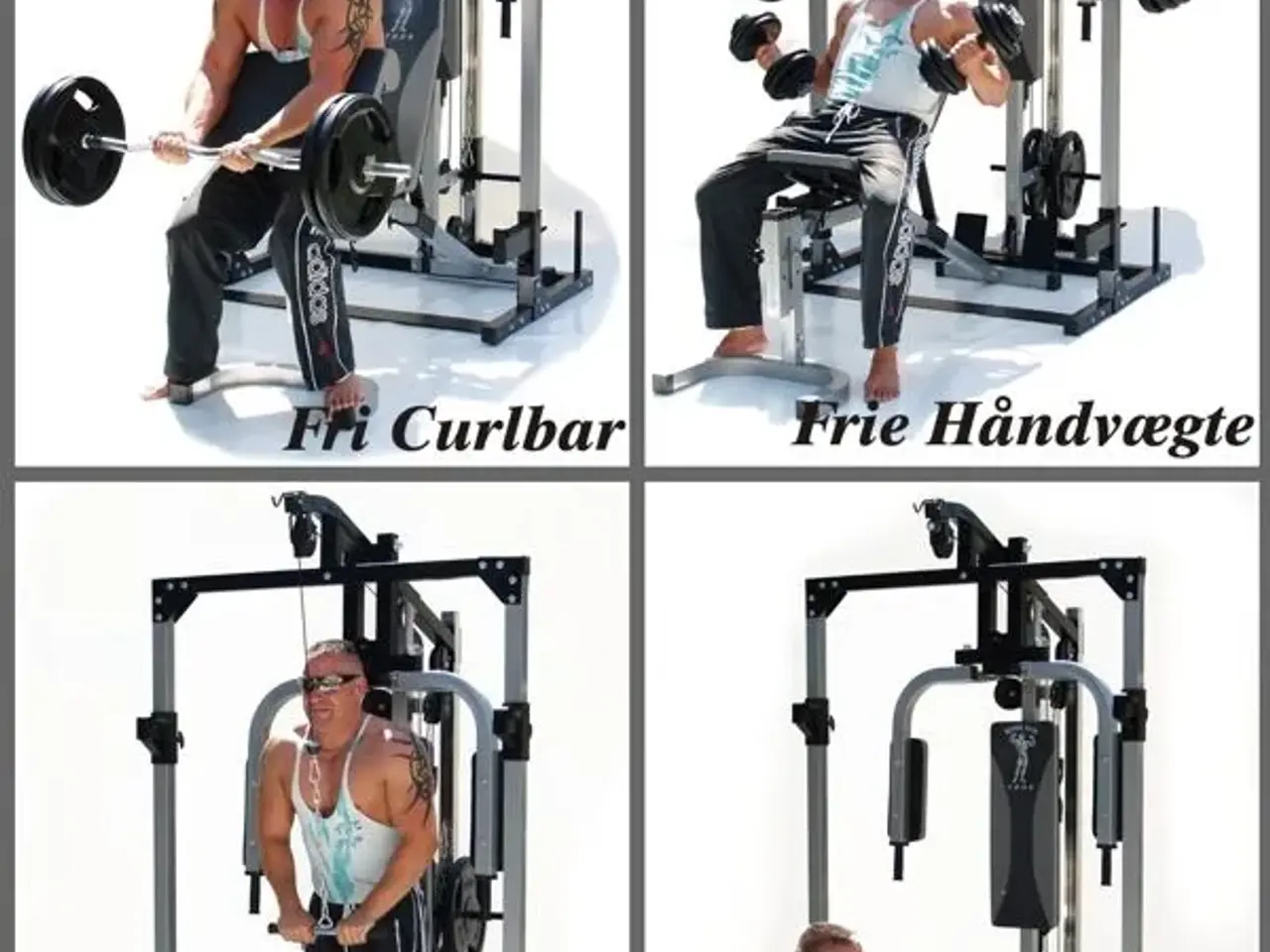 Billede 4 - Træningsmaskine/fitnessudstyr sæt m. vægtskiver