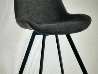 Grå spisestuestol med drejebase