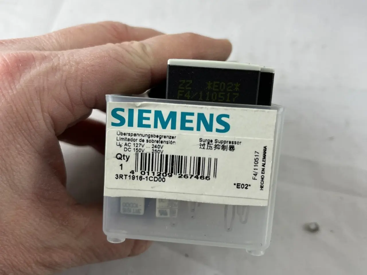 Billede 5 - 10x Siemens 3RT1916-1CD00 Surge Suppressor RC V AC