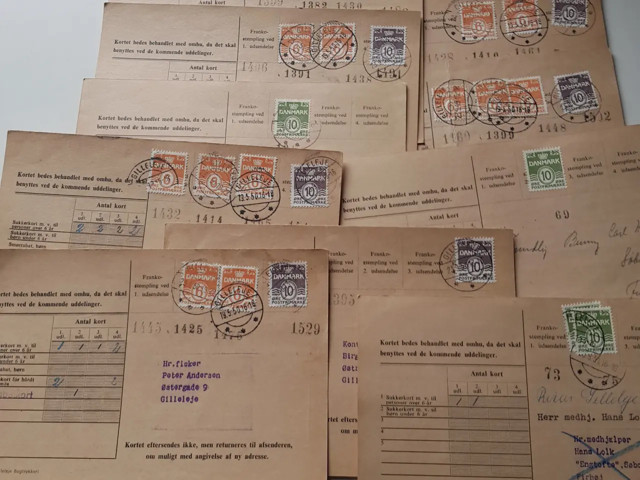 Billede 1 - Rationeringskort 1950 - 1952 