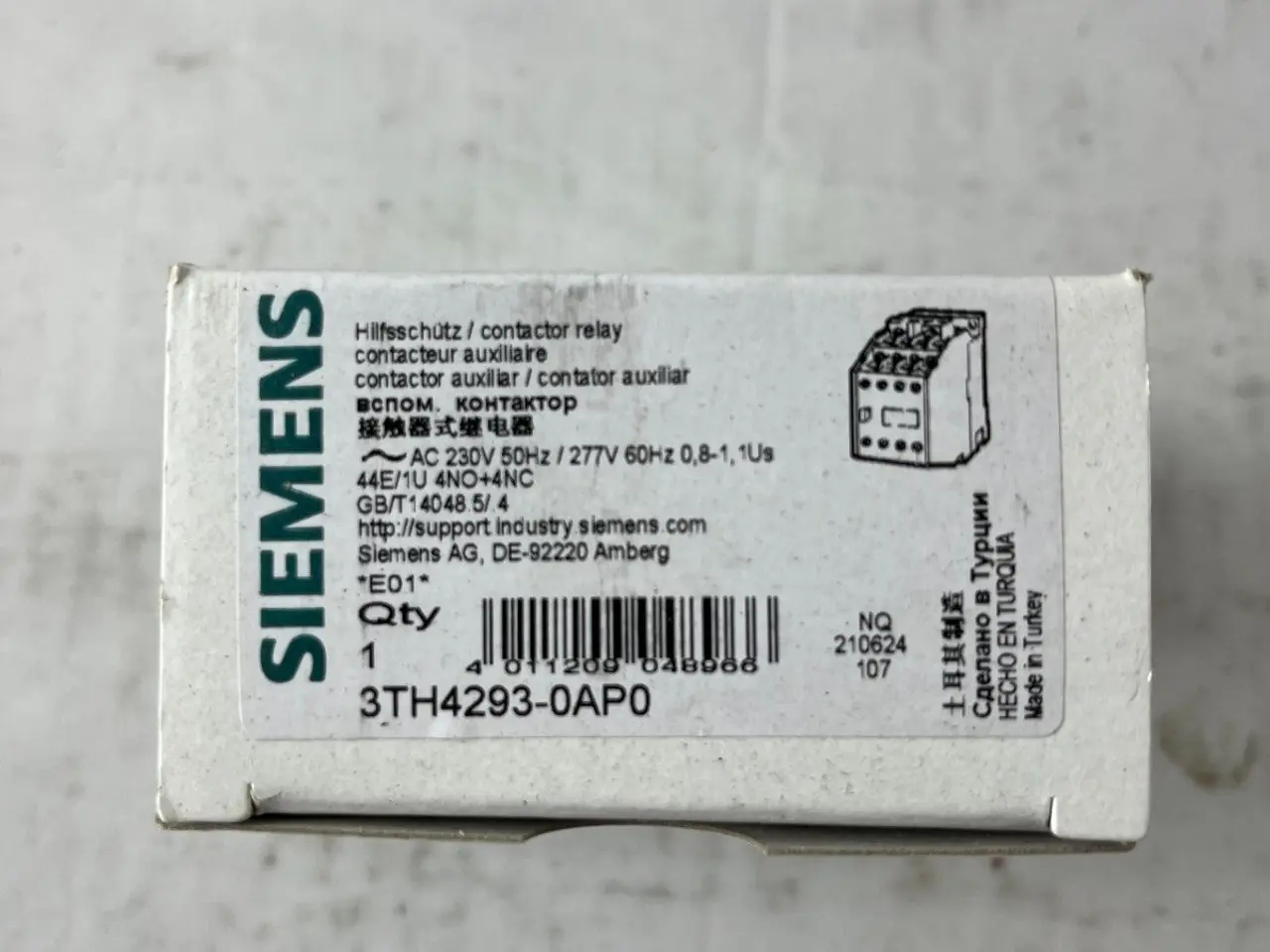Billede 3 - Siemens 3TH4293-0AP0 kontaktor relæ 4NO/4NC 230VAC