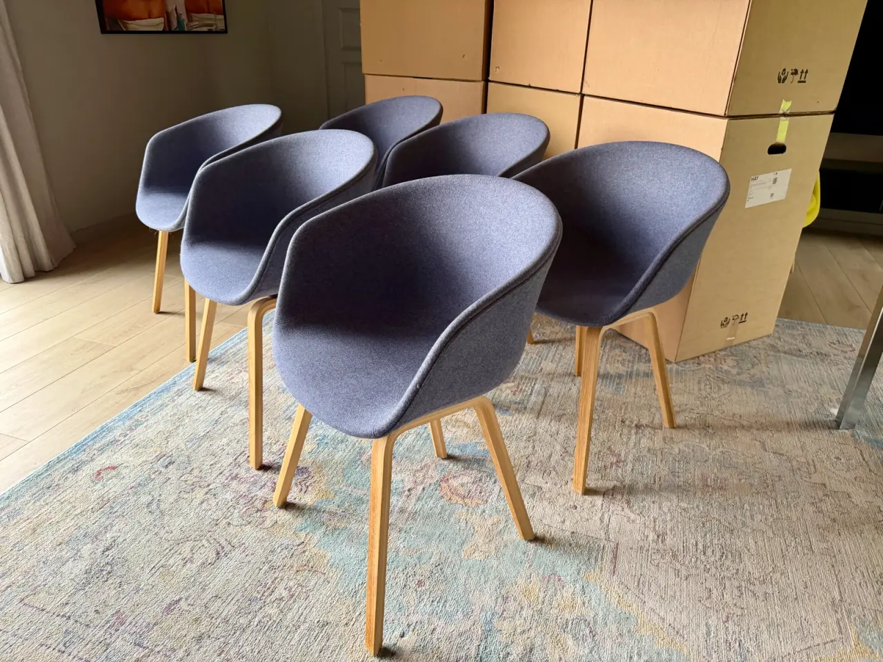 Billede 5 - 6 stk. HAY 'About A Chair' (AAC) spisebordsstole –
