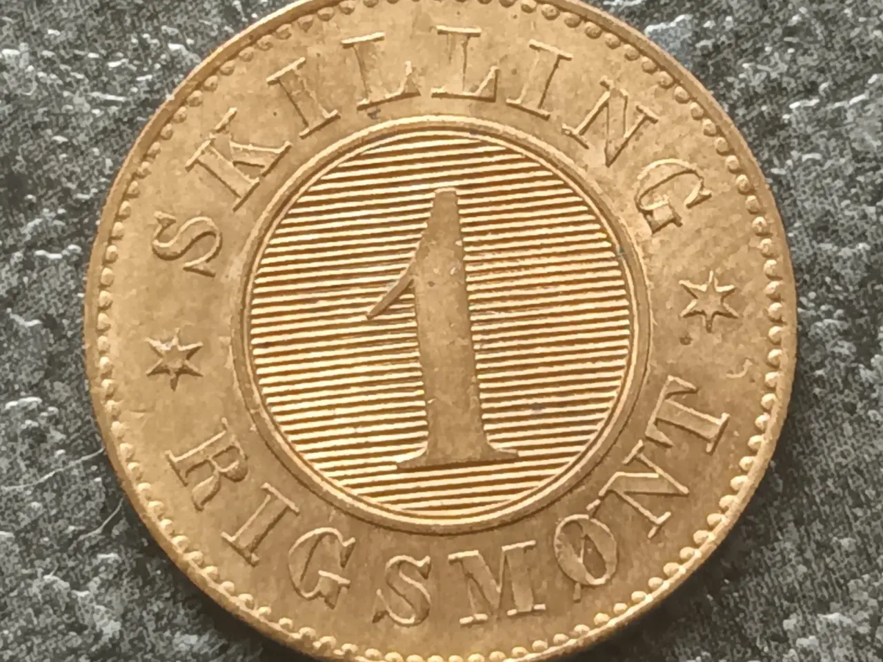 Billede 2 - 1 Skilling 1856 i superflot kvalitet.