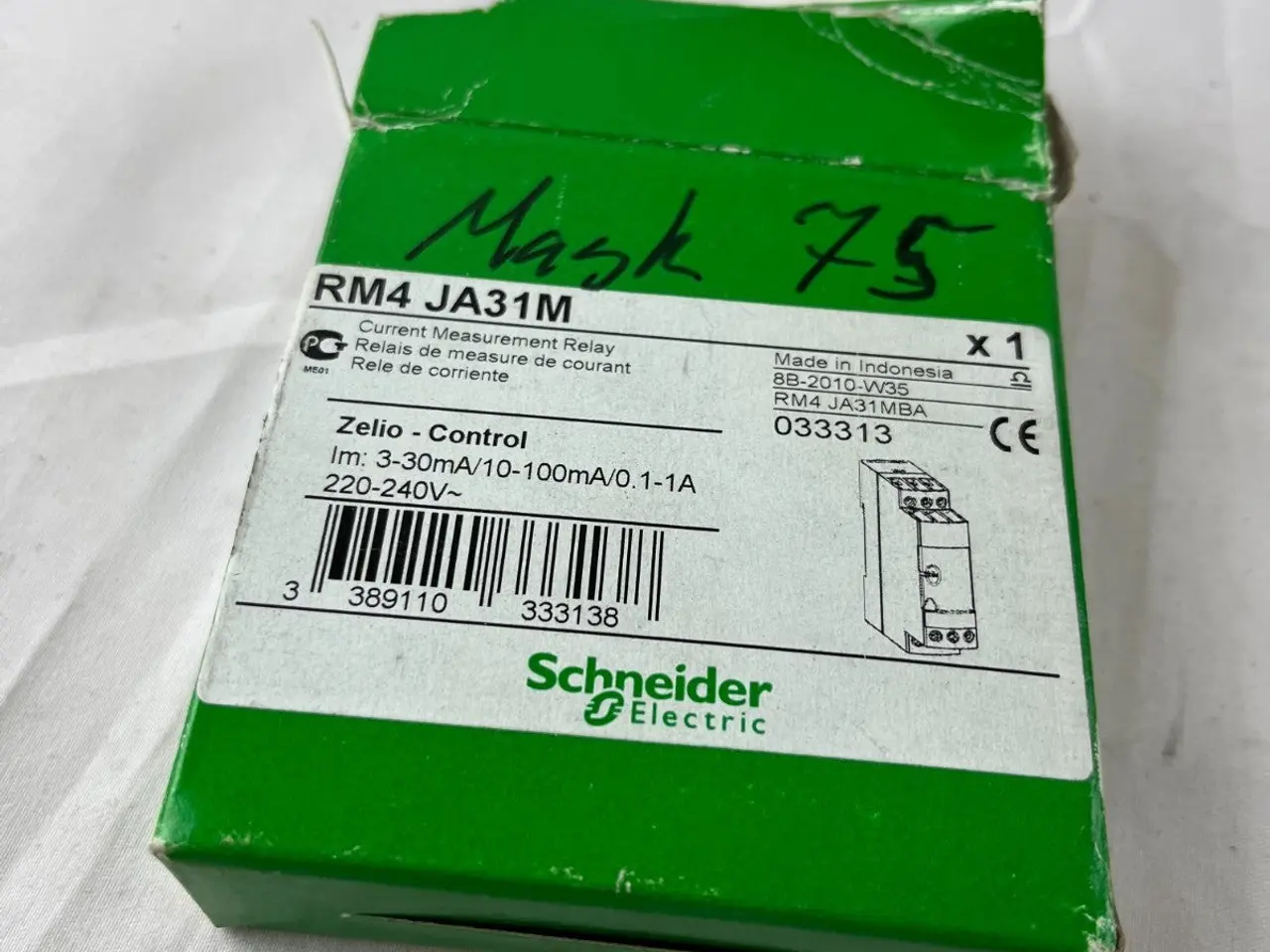 Billede 3 - Schneider RM4JA31M Current relæ 3-30mA/0.1-1A