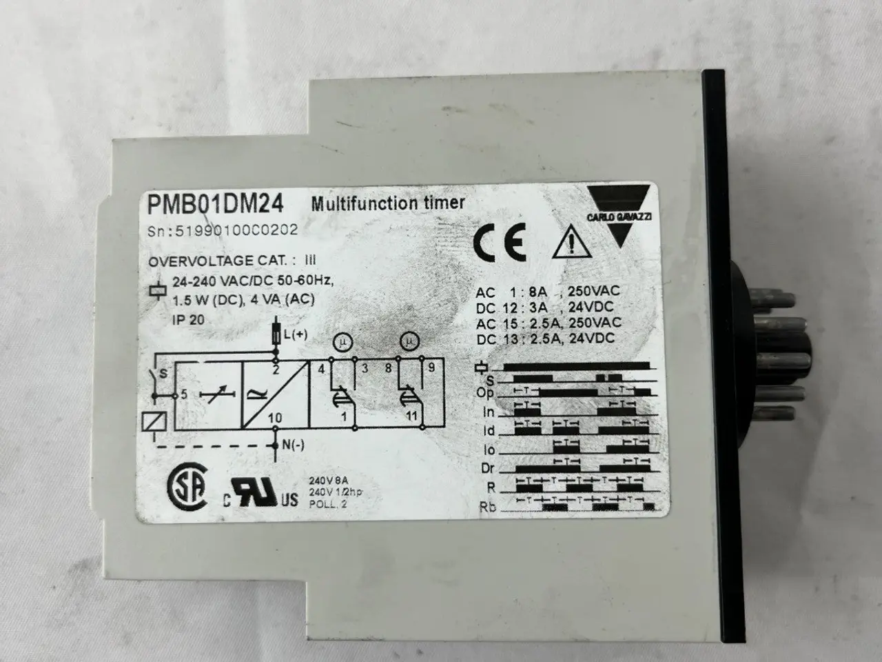 Billede 5 - Carlo Gavazzi PMB01DM24 Multifunction Timer DIN