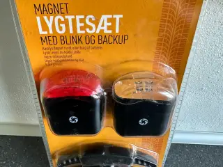 Mustang magnet cykellygter til fastmontering.