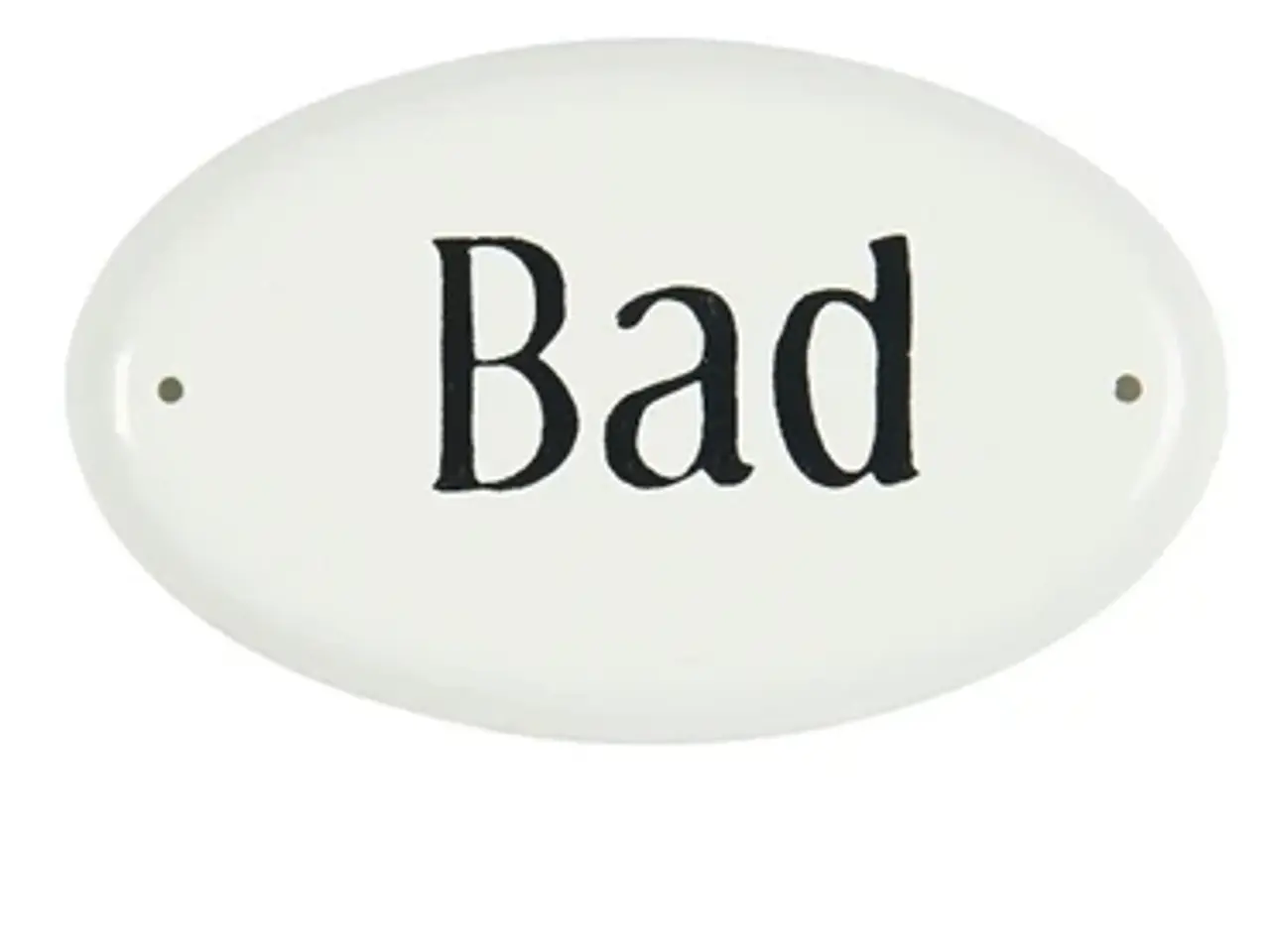 Billede 1 - Metalskilt Bad, Flot metalskilt