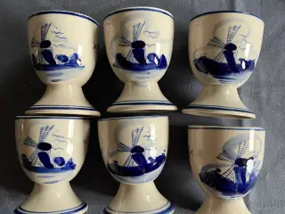 Blue Delft Deco Æggebægere 6 stk.