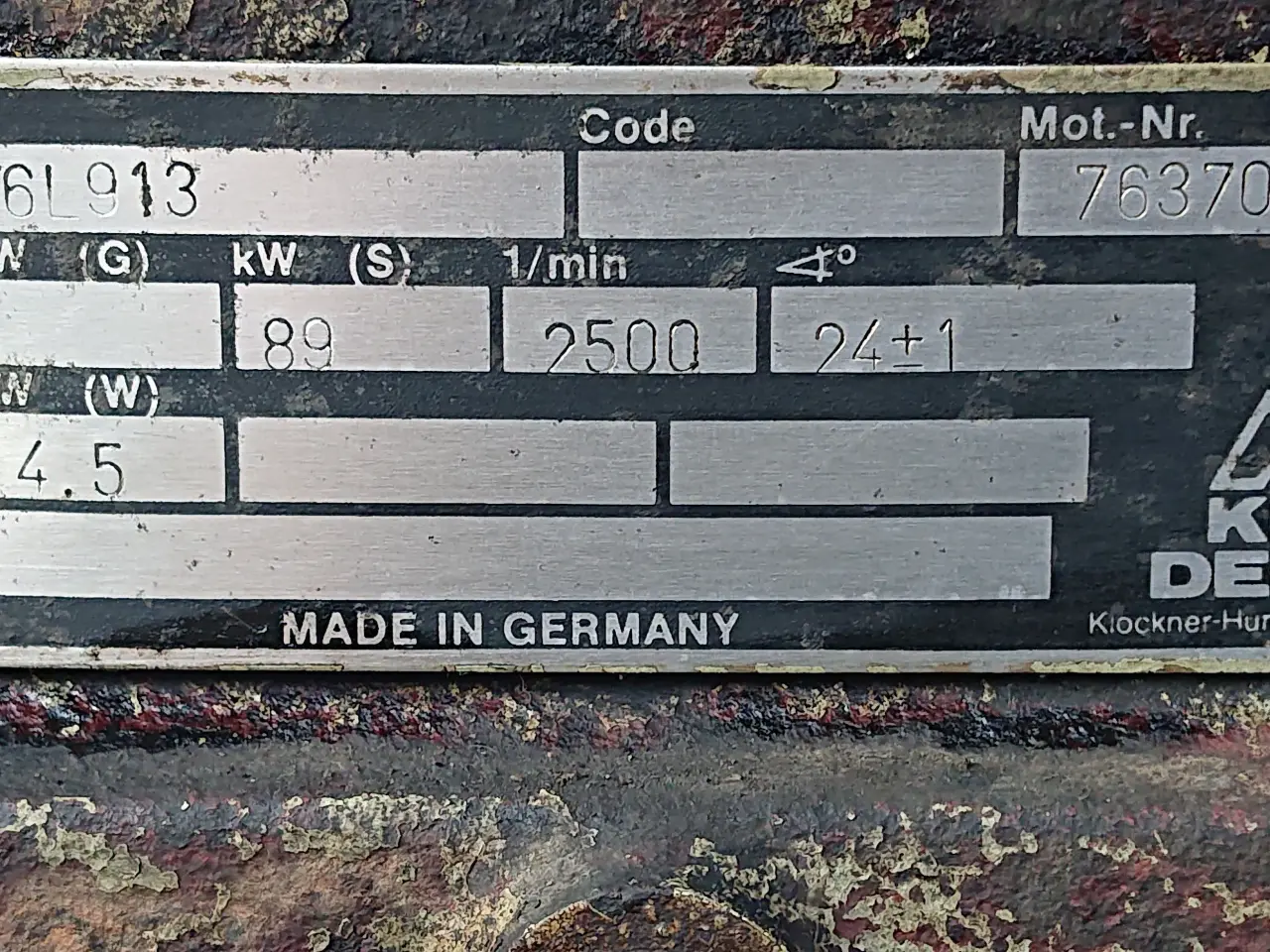 Billede 7 - Deutz motor F6L 913