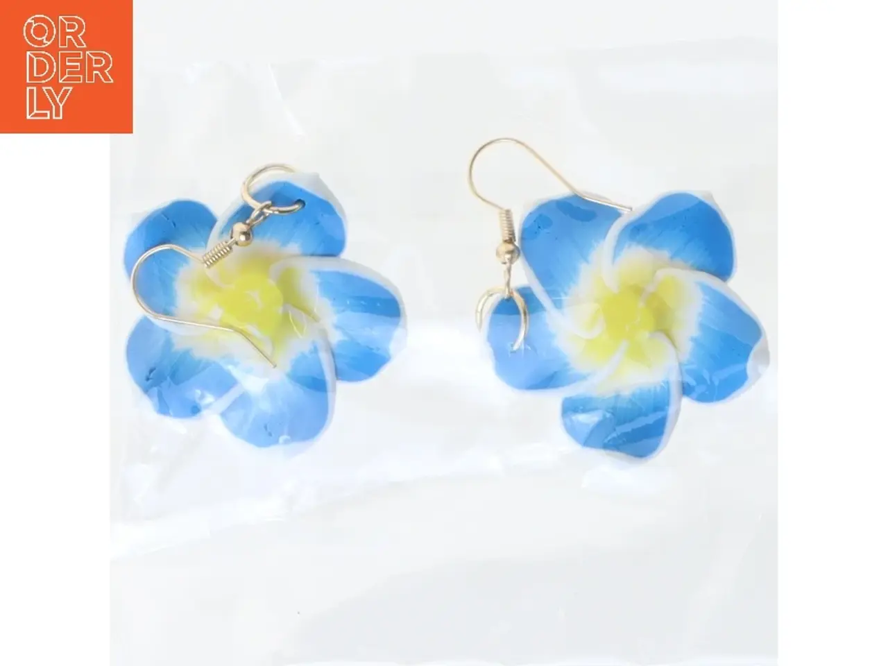 Billede 1 - Blomst øreringe (str. Ø 3,5 cm)