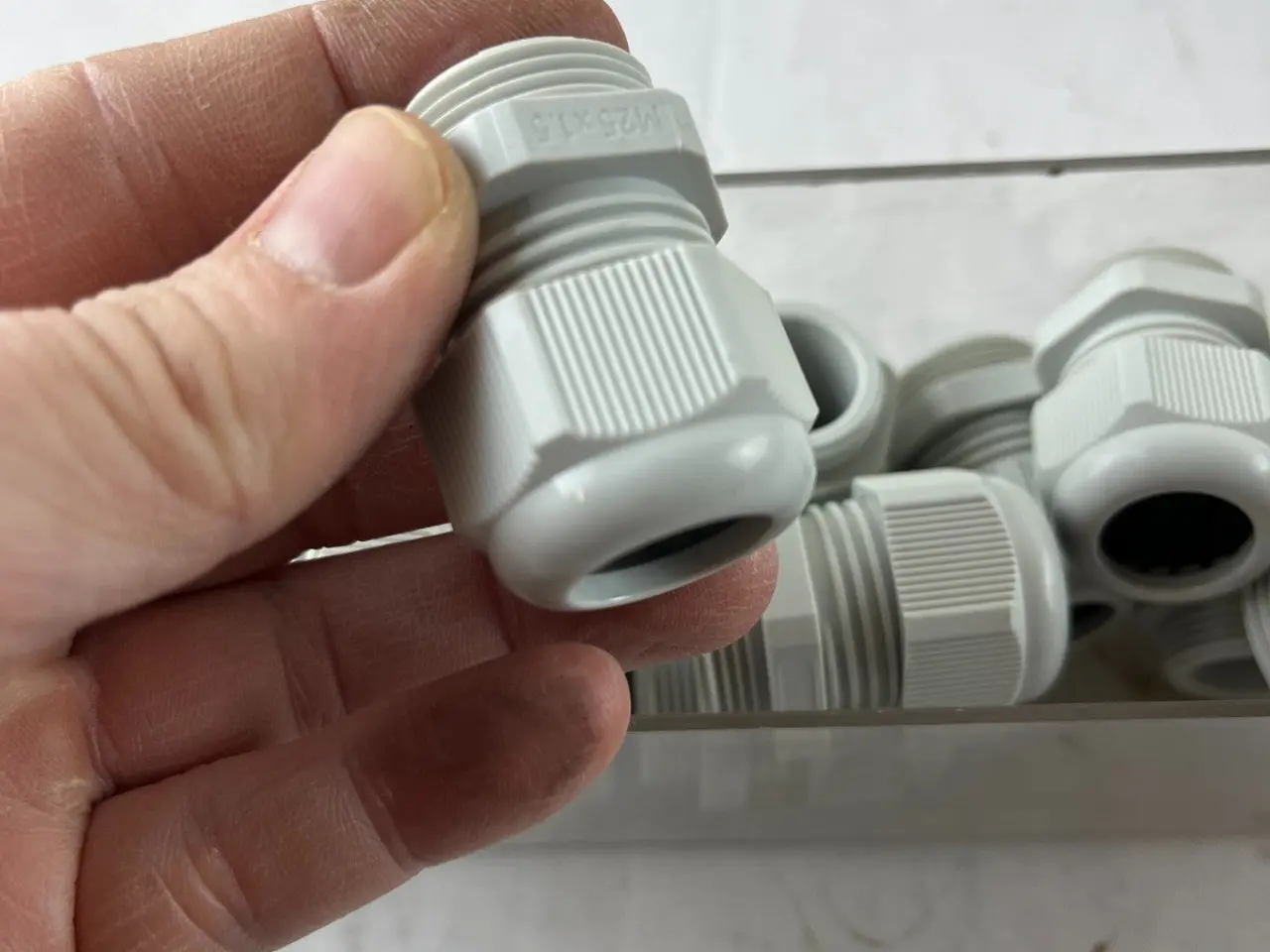 Billede 12 - M25x1.5 kabel Gland parti Grey Plastic IP Rated