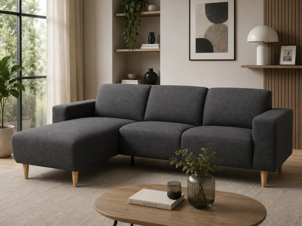 Billede 1 - Hjort Knudsen Nordby Chaiselongsofa - Venstrevendt