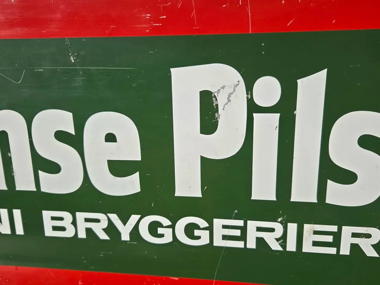Billede 6 - Stort retro Albani / Odense Pilsner metalskilt