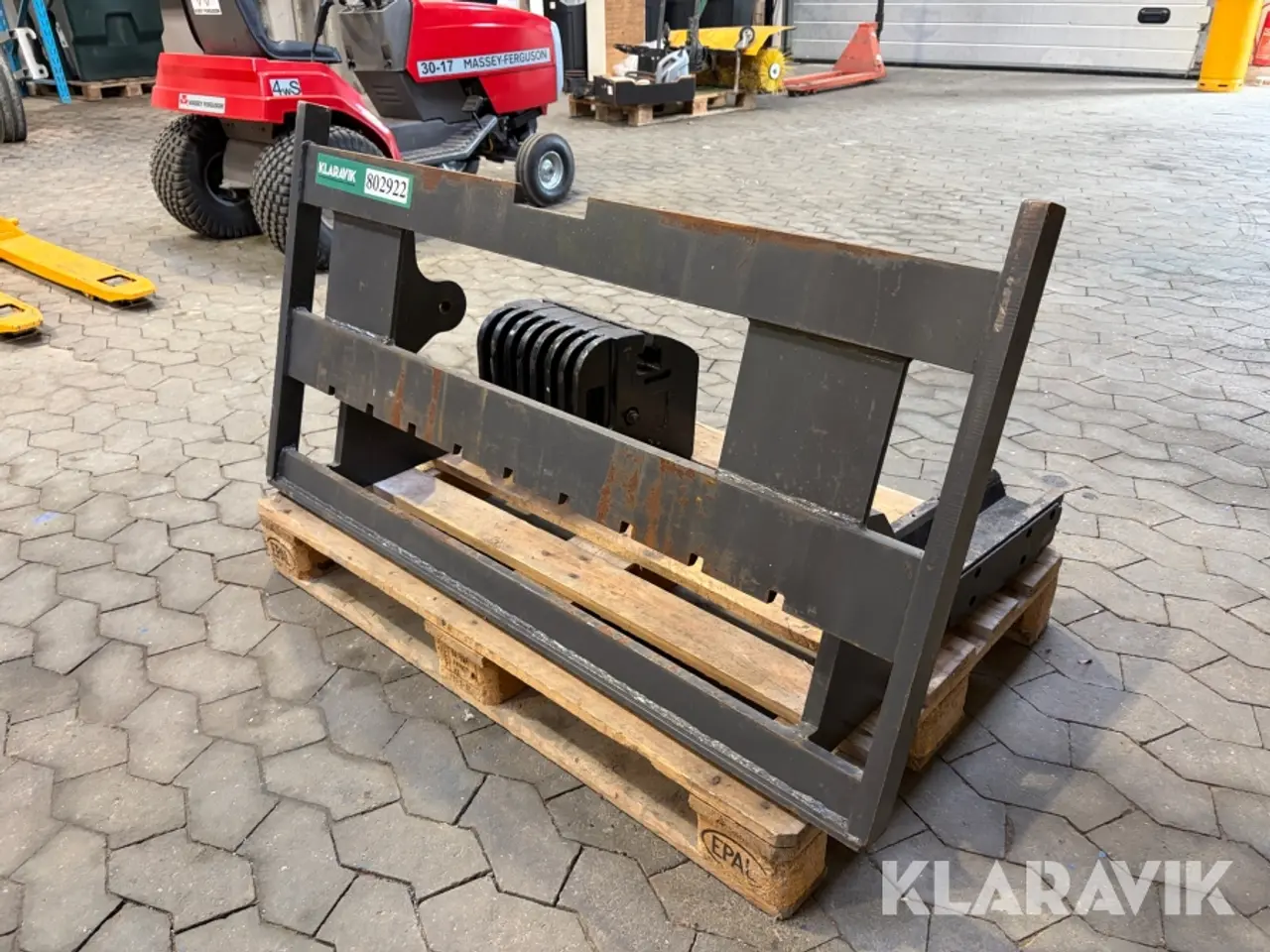 Billede 3 - Pallegafler og 144 kg kontravægt