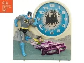 Vintage Batman vækkeur fra Janex Corp. (str. 17x17,5 cm)