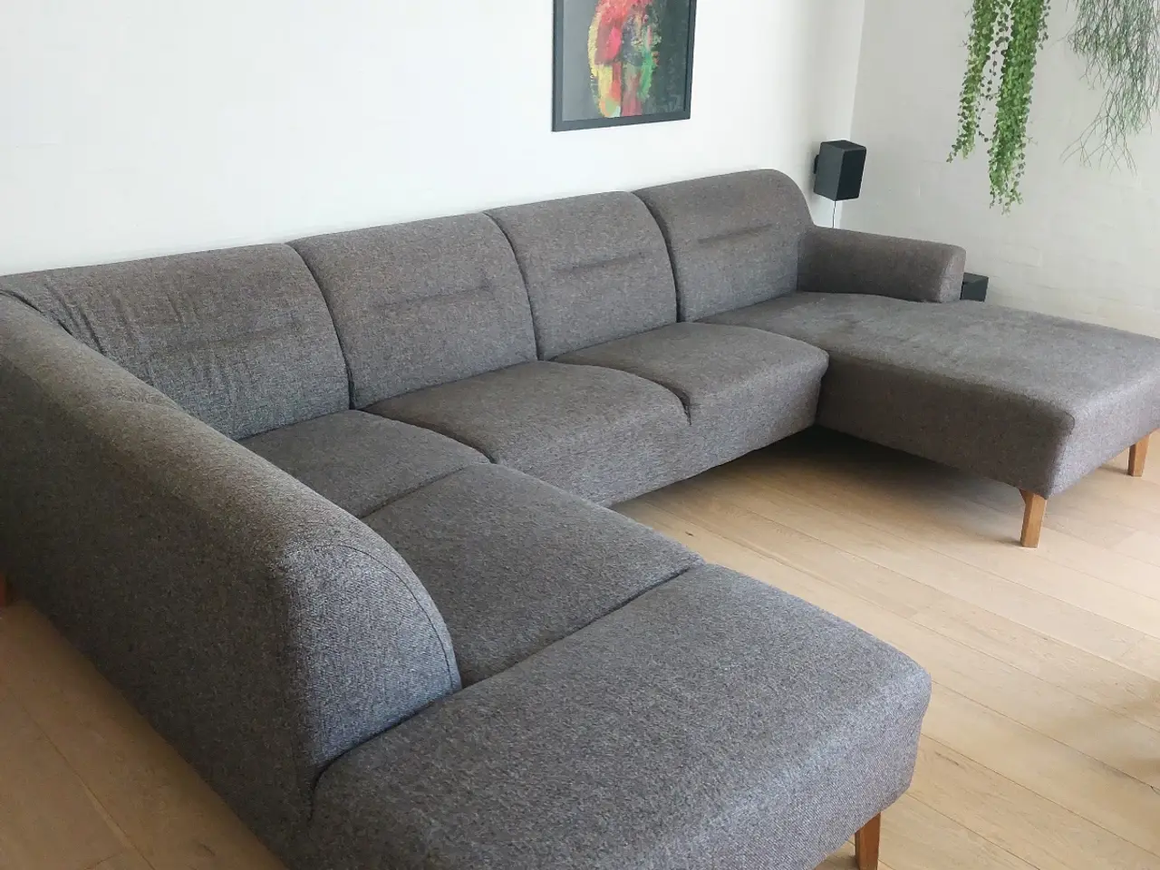 Billede 1 - Grå chaiselong sofa 