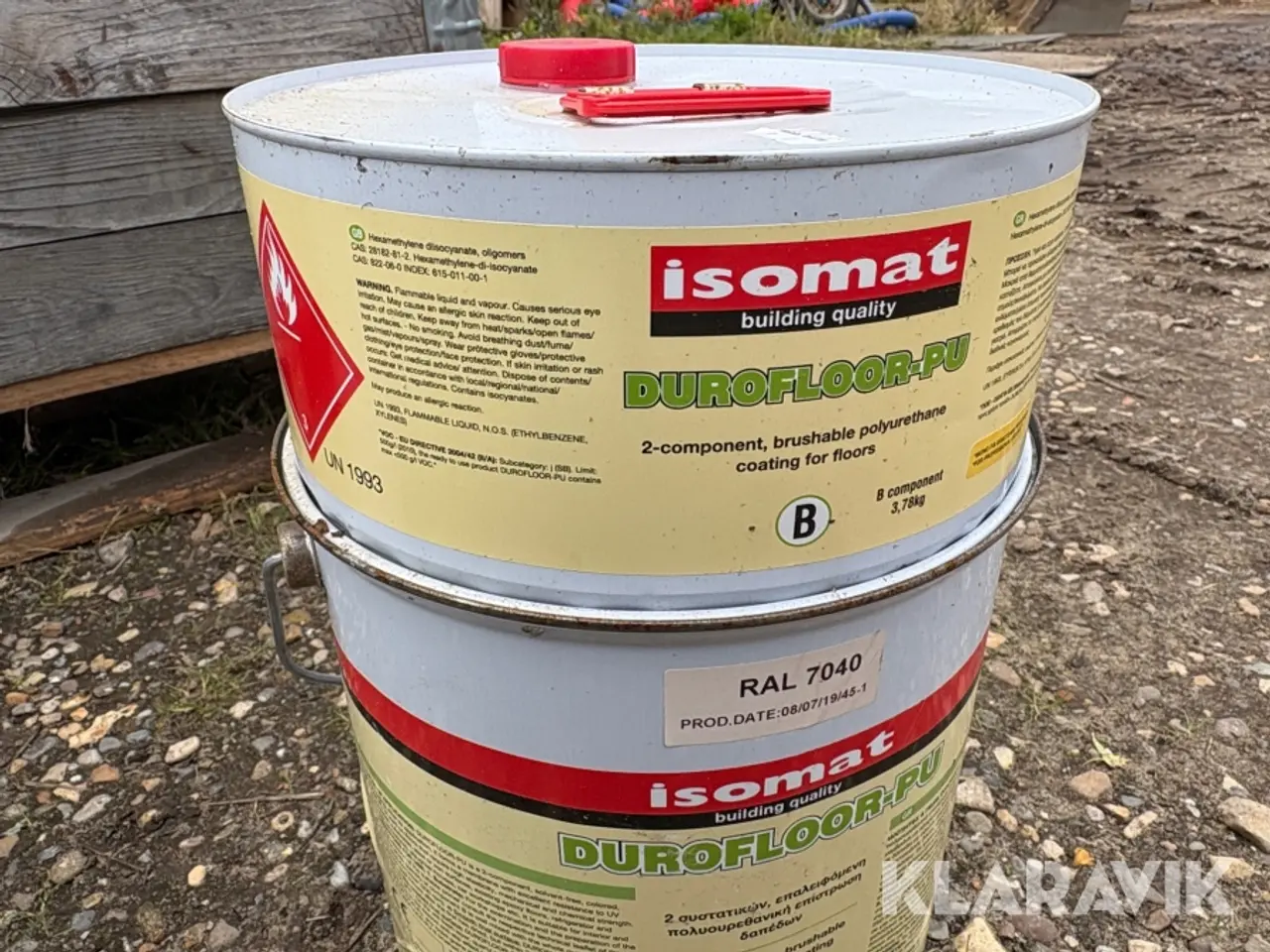 Billede 2 - Epoksimaling Isomat Durofloor-PU - 19 styks i alt