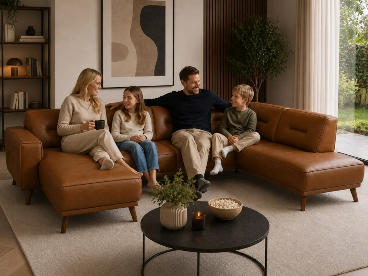 Billede 13 - Hjort Knudsen Melby læder Hjørnesofa med Chaiselong Venstrevendt