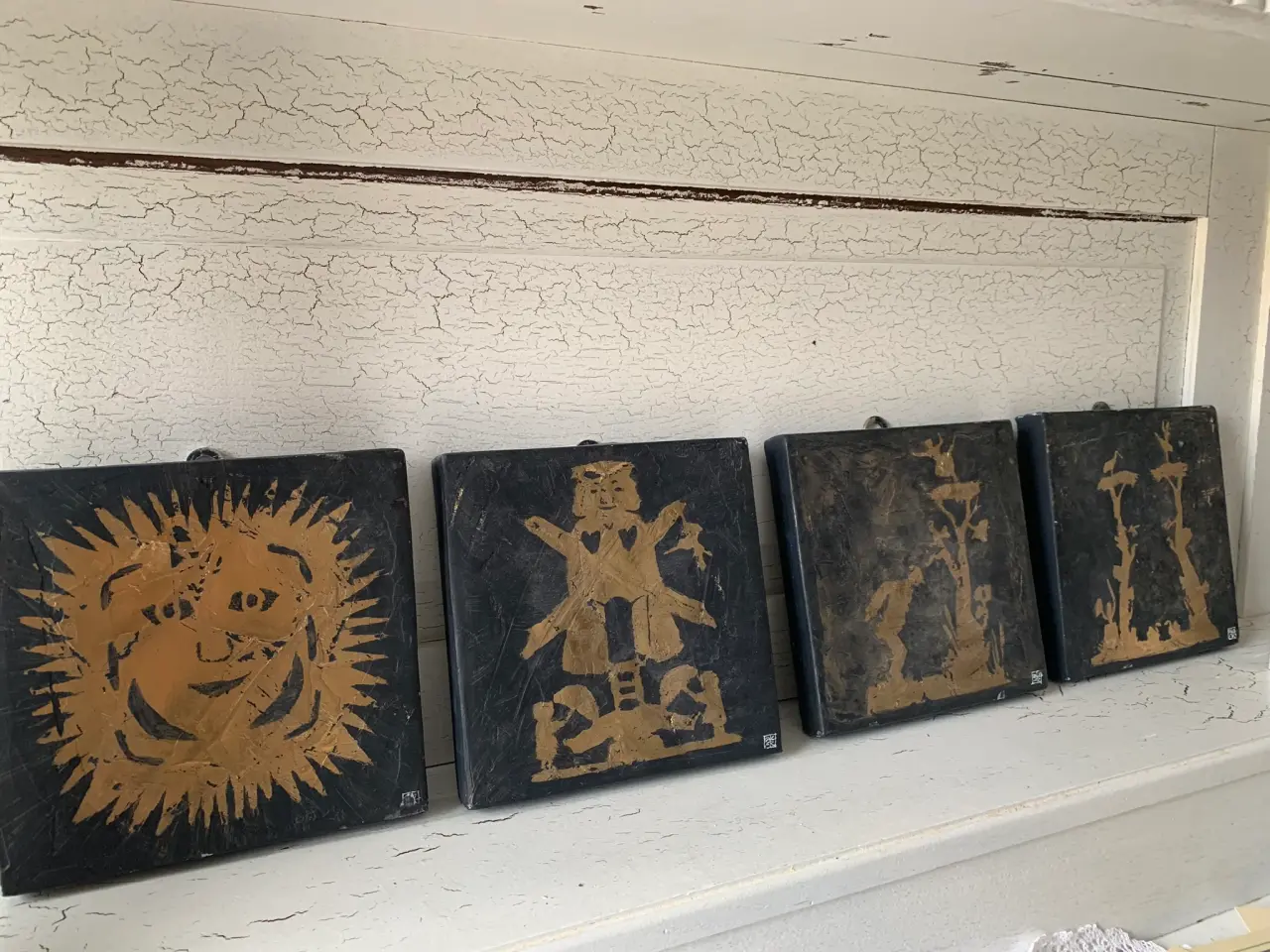 Billede 2 -  4 stk unikke   Kunstnåndværk H.C. Andersen  