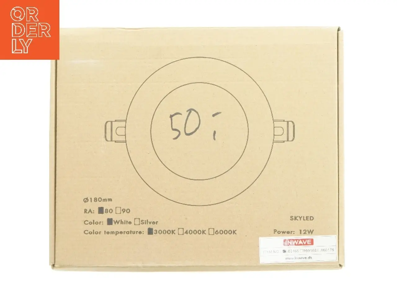 Billede 1 - LED Indbygningsspot Ø18 cm fra Inwave (str. Ø 18 cm)