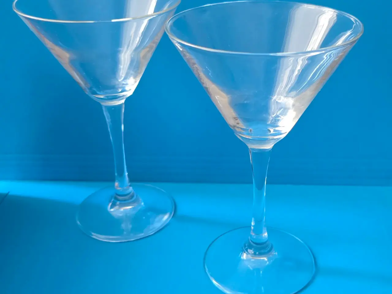 Billede 2 - Elegante martiniglas / cocktailglas – 2 stk