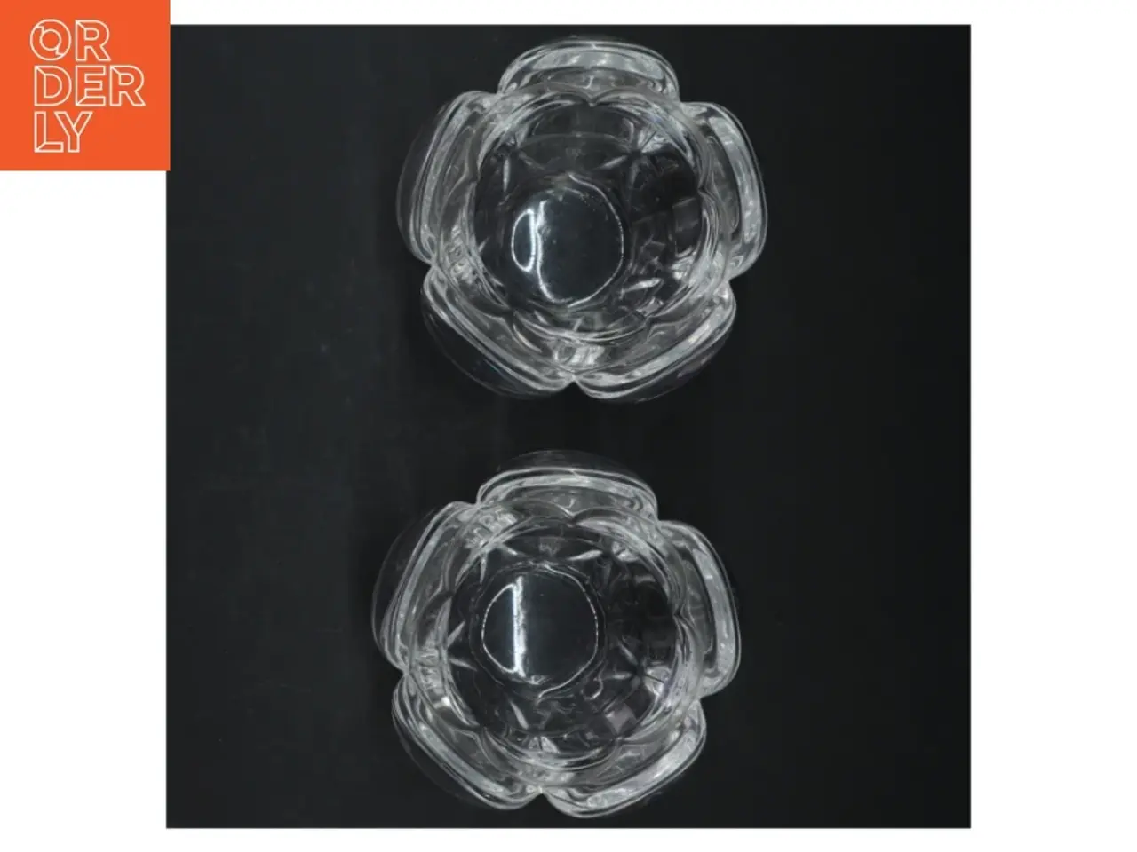 Billede 3 - Glas lysestager (str. H 9,5 cm, ø 12 cm)