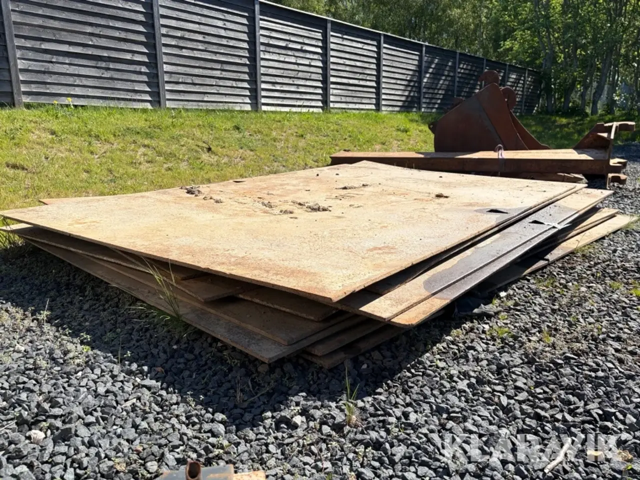 Billede 1 - Stål køreplader - 2 styk
