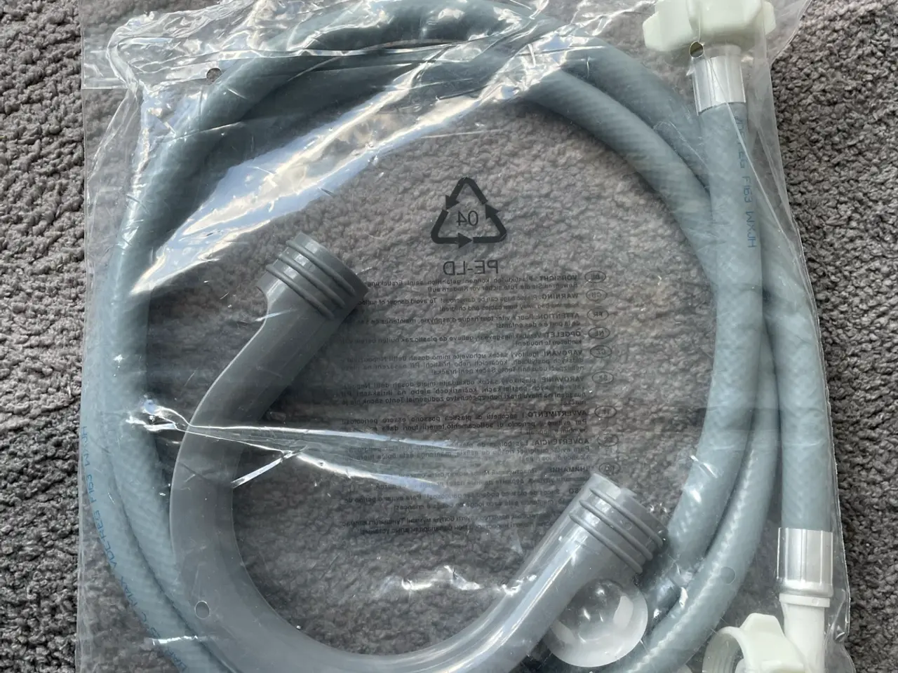 Billede 1 - Vaskemaskine slange 1,5 meter