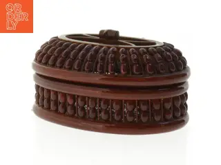 Japansk Traditionel Flettet træbakke med låg (str. 13 x 9 cm)